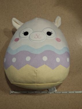 Pastel Easter Alpaca Plush - Cute Egg-Shaped Plushie